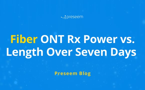Fiber ONT Rx Power vs. Length Over Seven Days